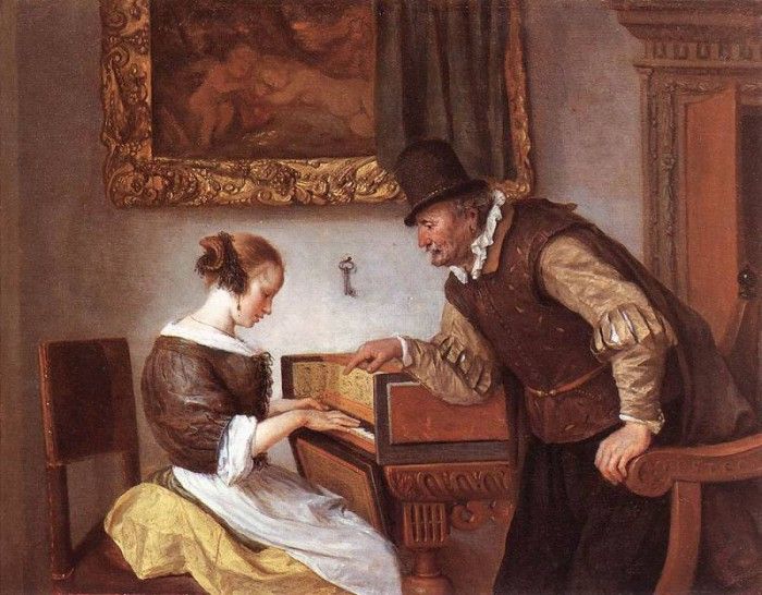 STEEN Jan The harpsichord Lesson. , 