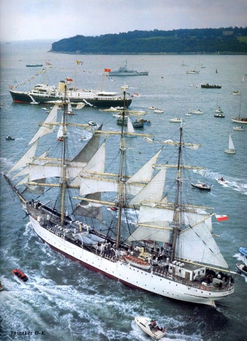 dk tall ships dar pomorza full rig lyr 1909. 