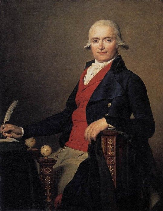 DAVID Jacques Louis Portrait of Gaspar Mayer. , -