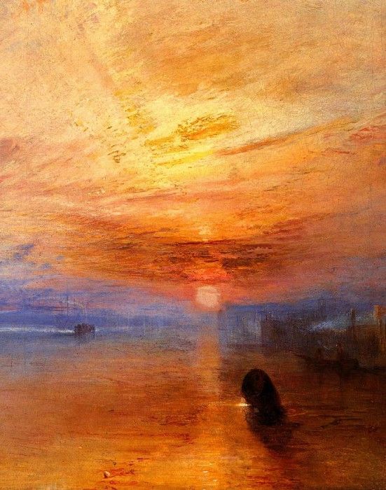 Turner Joseph Mallord William The fighting -Temeraire- tugged to her last Berth to be broken up d. ,   