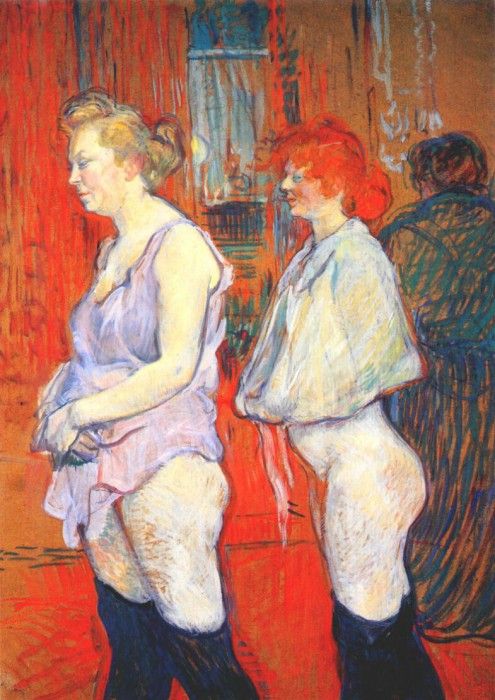 lautrec rue des moulins, the medical inspection 1894. -,  