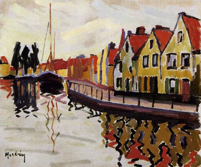 Herbin Auguste Bruges quai Poterie Sun. Herbin, 