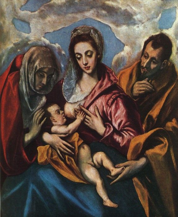 El Greco Holy Family (The Virgin of the Good Milk), approx. . , -