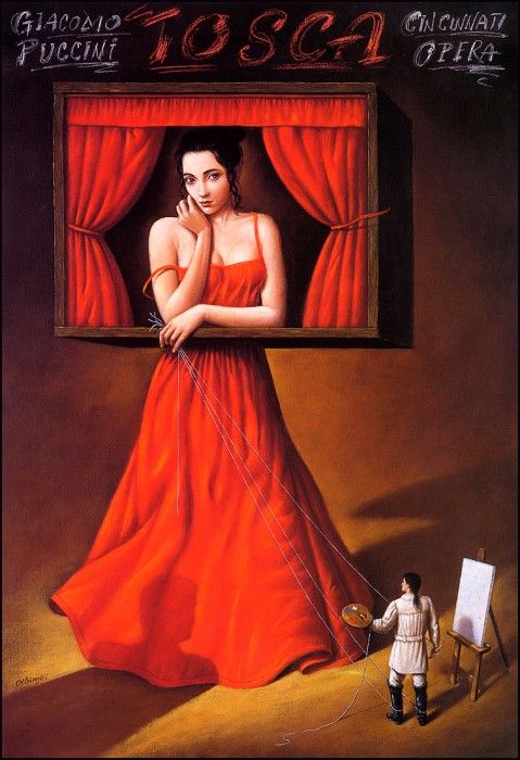 bs-ill- Rafal Olbinski- Tosca. Olbinski, 