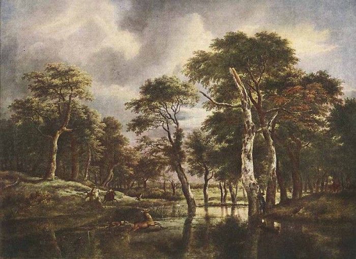 RUISDAEL Jacob Isaackszon van The Hunt. ,  