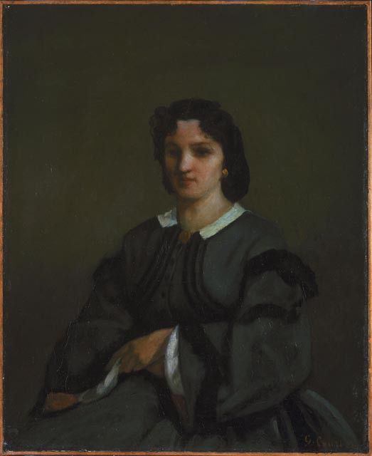 Courbet Woman with gloves, 1858, 63.2 x 52.1 cm, NG of Canad. , 