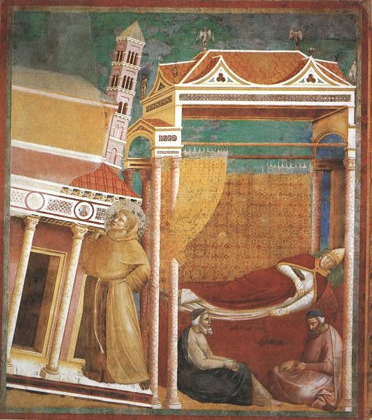 Giotto   Legend of St Francis   [06]   Dream of Innocent III.   