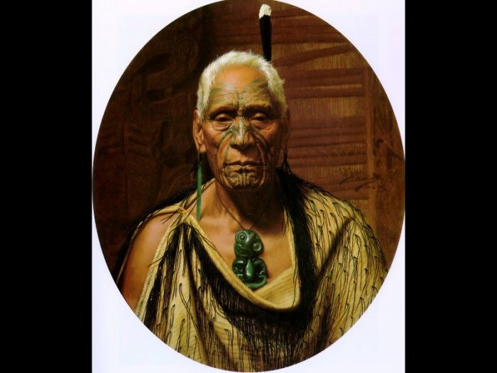 Te Hau-Takiri Wharepapa 1907 76x63.5cm. , 