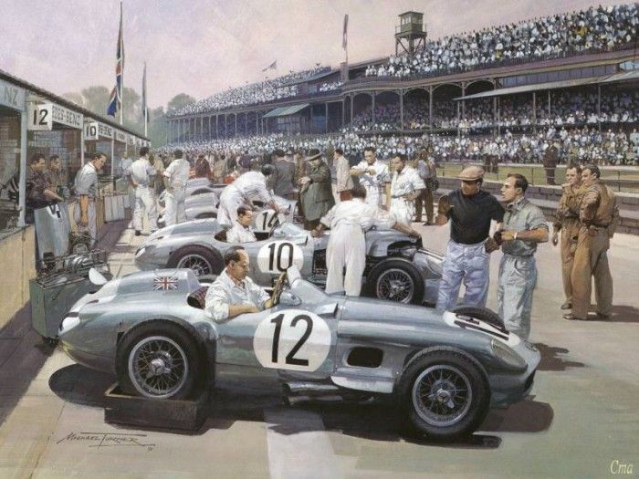 Cmamtcl 006 mercedes team british gp 1955. , 