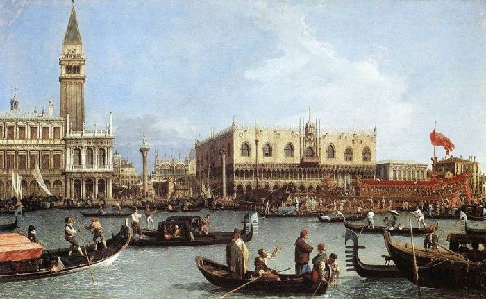Canaletto Return of the Bucentaurn to the Molo on Ascension Day. 