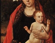 Bouts,D. The Virgin and Child, panel painting, Musee Royal d. Бои, Dieric