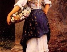 Venetian flower seller. Blaas,  