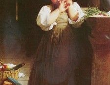 Bouguereau William Adolphe MAUVAISE ECOLIERE. ,  