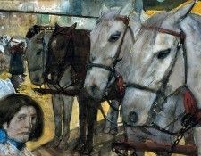 Breitner George Hendrik Tram horses on the Dam Sun.   