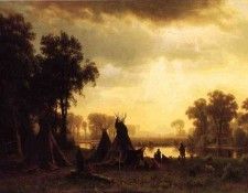 Bierstadt Albert An Indian Encampment. , 