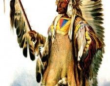 Kb 0020 Mato-Tope Mandan Chief KarlBodmer, 1833 sqs. , 