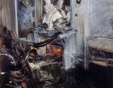 Boldini Giovanni Berninis cardinal in studio Sun. Boldini, 