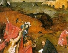 Temptation of St Anthony right wing of the triptych WGA. , 