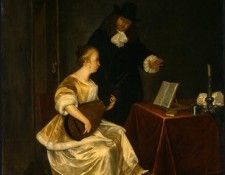 Terborch The music lesson c1670 NG Washington. Borch,  