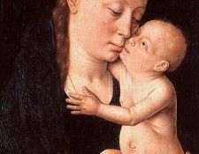 Bouts,D. Virgin and Child, tempera and oil on wood, Metropol. Бои, Dieric