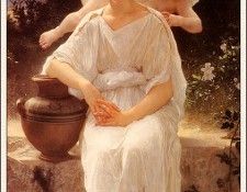 bs- Adolphe William Bouguereau- Young Love. ,  