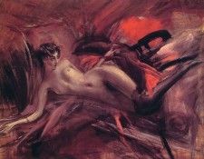 Reclining Nude. Boldini, 