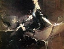 Consuelo Duchess of Marlborough with Her Son Ivor Spencer Churchill 1906. Boldini, 