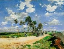 La Grande Strada a Combes la Ville 1873. Boldini, 