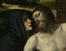 Moretto da Brescia Pieta, 1520s, 175.8x98.5 cm, Detalj 3, NG. ,  