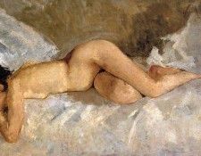 Breitner George Hendrik Lying nude Sun.   