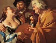BABUREN - THE PROCURESS, 1622, OIL ON CANVAS. Baburen,  