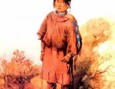 04 Piegan Blackfeet girl KarlBodmer sqs. , 