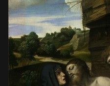 Moretto da Brescia Pieta, 1520s, 175.8x98.5 cm, Detalj 1, NG. ,  