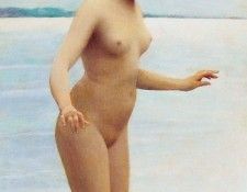 In the water. Blaas,  