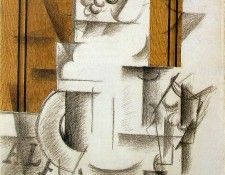 Braque Fruitdish and Glass, 1912, private. , 