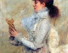 bastien lepage jules portrait of sarah bernhardt. -Lapage, 