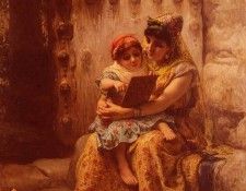 Bridgman Frederick Arthur The Reading Lesson. ,  