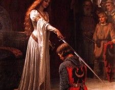 al C13 LeigthonEdmundBlair Queen Guinevere and Sir Lancelot. -, 