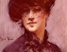 Boldini Giovanni La Femme Au Chapeau Noir. Boldini, 