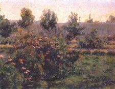 bacon garden landscape c1894-6. , 