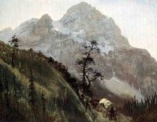 Bierstadt Albert Western Trail the Rockies. , 