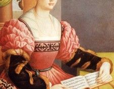 Bacchiacca Francesco Ubertini Portrait Of A Lady. Bacchiacca  Ii