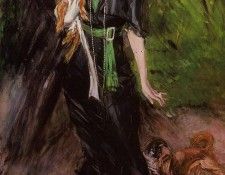 Lina Bilitis with Two Pekinese 1913. Boldini, 