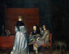 Borch II Gerard ter Gallant Conversation  known as The Paternal Admonition-. Borch,  