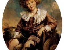 Blanche Jacques Emile Portrait Of Antonin De Mun As A Young Boy. ,  