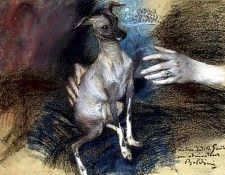 Elegante Au Chien. Boldini, 