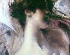 Testa di Giovane su Fondo Rosa 1912. Boldini, 