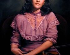 Kathleen with violin. , 