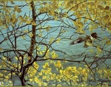 drum006 Robert Bateman Aspen and Kingfisher. Bateman, 