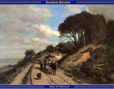 PO Vp S2 25 Boudin-Road to Trouville. , 